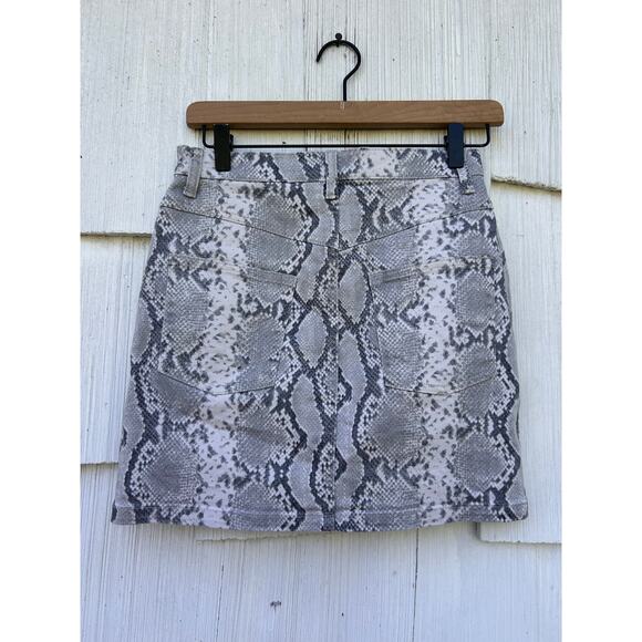 Aritzia Wilfred Free Kelsey Python Print Mini Skirt Size‎ 2 - Picture 6 of 8